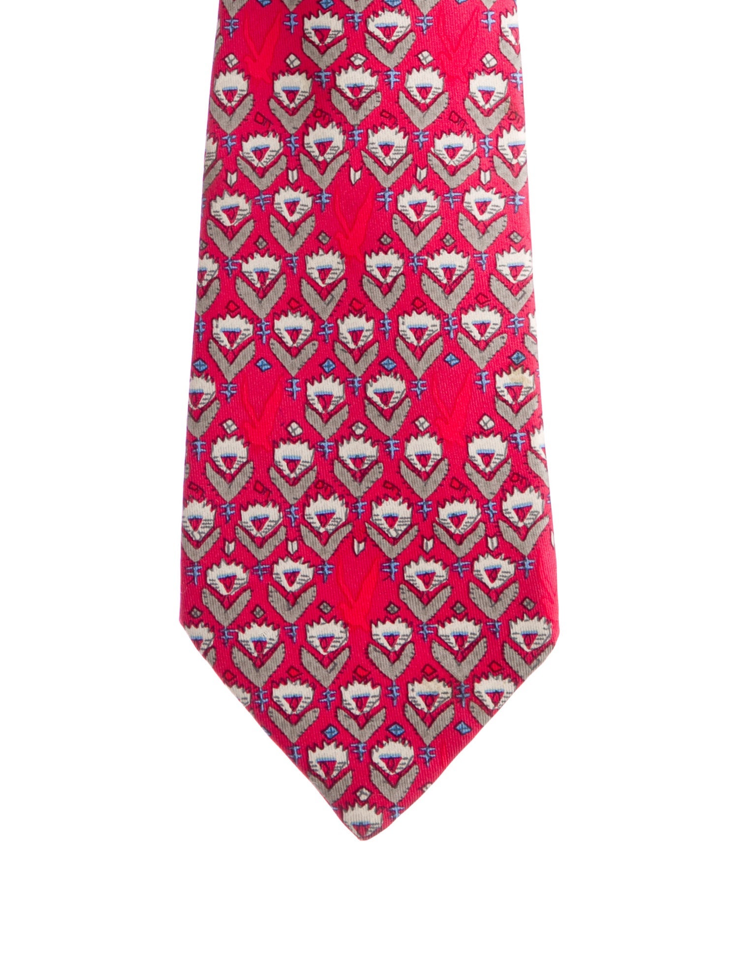 Hermès Silk Pattern Tie